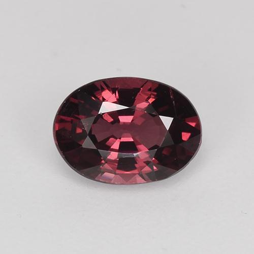 Темно-красный Родолит Гранат Камень - 1ct Фасетный Овал (ID: 527291)