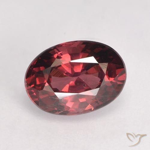 1.12 ct Oval Cut Rhodolite Garnet, 7 x 5.1 mm From Mozambique, Photo A