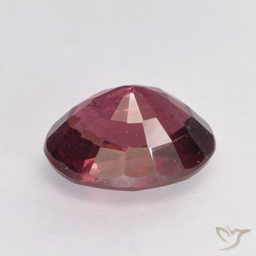 Rhodolite Garnet Gemstone in 7.1 x 5.3 mm Size for Sale, Rhodolite Garnet Stone in Medium-Dark Red Color