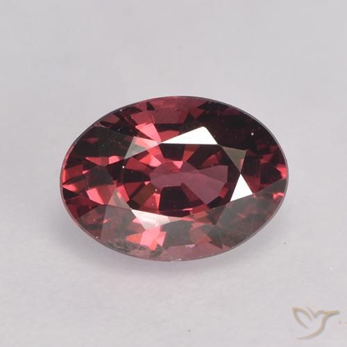 1.06 ct Oval Cut Rhodolite Garnet, 7 x 5.1 mm From Mozambique, Photo A