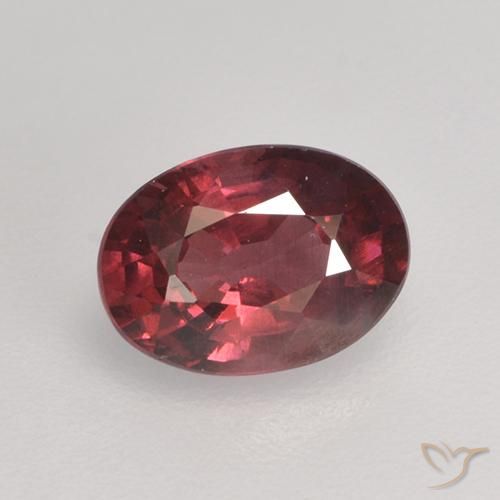 1.07 ct Oval Cut Rhodolite Garnet, 6.9 x 5.1 mm From Mozambique, Photo A