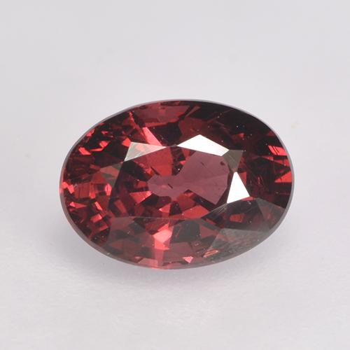 Темно-красный Родолит Гранат Камень - 1.1ct Фасетный Овал (ID: 527916)