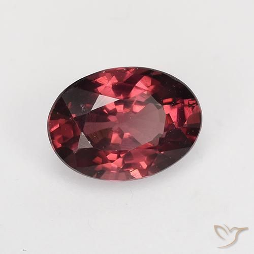 1.04 ct Red Rhodolite Garnet Stone, Natural Rhodolite Garnet in Oval Facet Shape for Sale