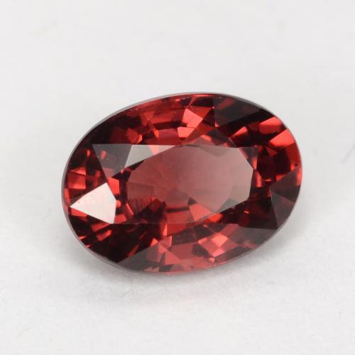 1.11 ct Red Rhodolite Garnet Stone, Natural Rhodolite Garnet in Oval Facet Shape for Sale