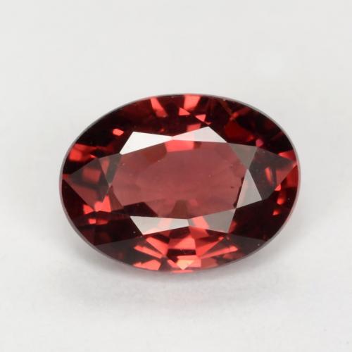 Deep Blood Red Родолит Гранат Камень - 1ct Фасетный Овал (ID: 538769)