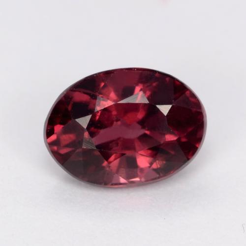 dunkelrot Rhodolit-Granat Edelstein - 1.2ct Oval facettiert (ID: 540323)