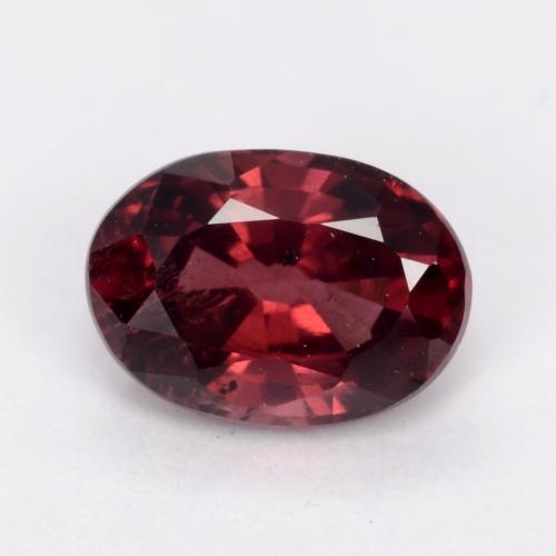 Medium Red Родолит Гранат Камень - 1.1ct Фасетный Овал (ID: 540326)