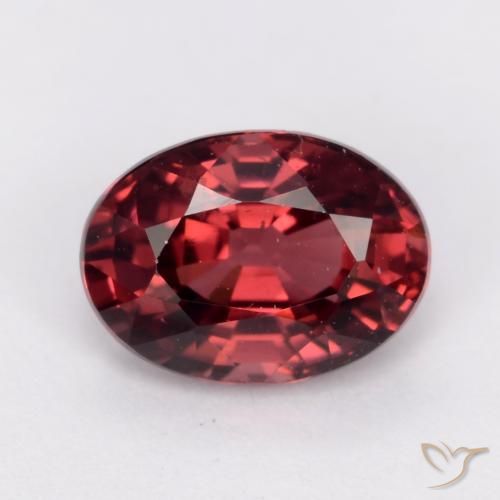 1.15 ct Oval Cut Rhodolite Garnet, 7 x 5.1 mm From Mozambique, Photo A