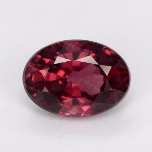 Raspberry Red Rhodolite Garnet Gem - 1.2ct Oval Facet (ID: 540330)