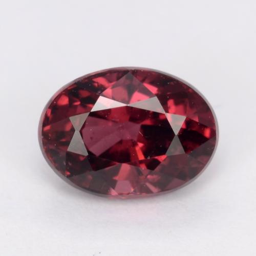 Purple-Red Родолит Гранат Камень - 1.3ct Фасетный Овал (ID: 540333)