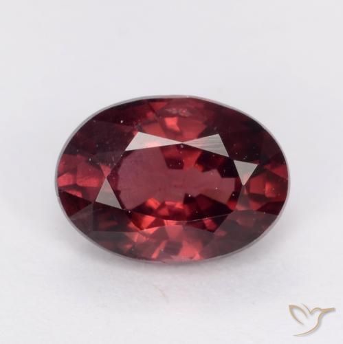 1.03 ct Oval Cut Rhodolite Garnet, 6.8 x 4.9 mm From Mozambique, Photo A