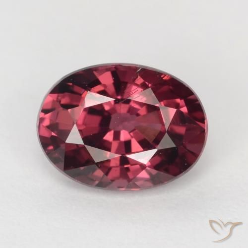 Rojo púrpura Granate Rodolita Gema - 1.1ct Forma ovalada (ID: 540351)