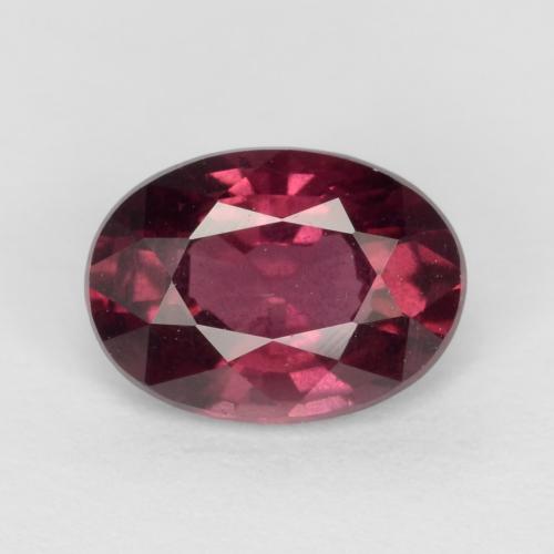 Purple-Red Родолит Гранат Камень - 1ct Фасетный Овал (ID: 540352)