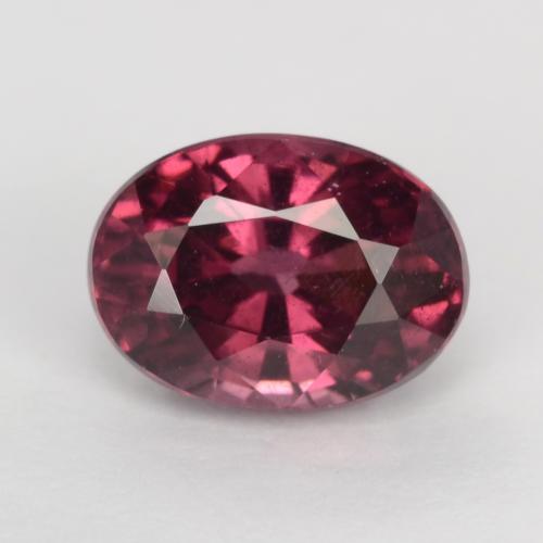 Raspberry Red Rhodolite Garnet Gem - 1.5ct Oval Facet (ID: 540355)