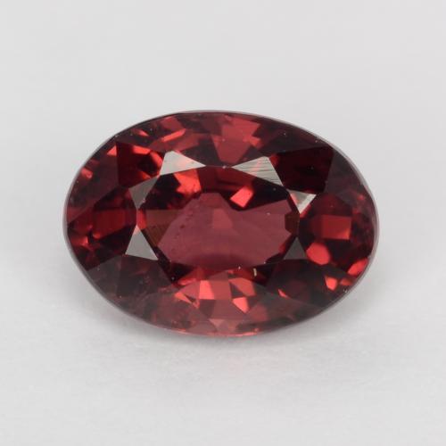 Medium Red Родолит Гранат Камень - 1.2ct Фасетный Овал (ID: 540358)
