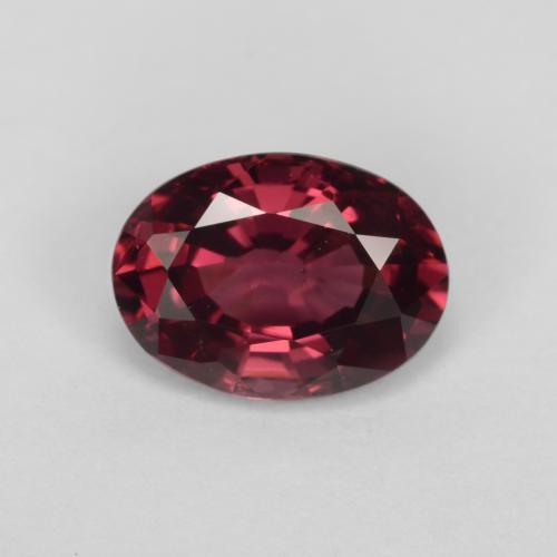 Малиново-красный Родолит Гранат Камень - 1ct Фасетный Овал (ID: 540645)