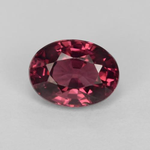 Raspberry Red Rhodolite Garnet Gem - 1.3ct Oval Facet (ID: 540647)