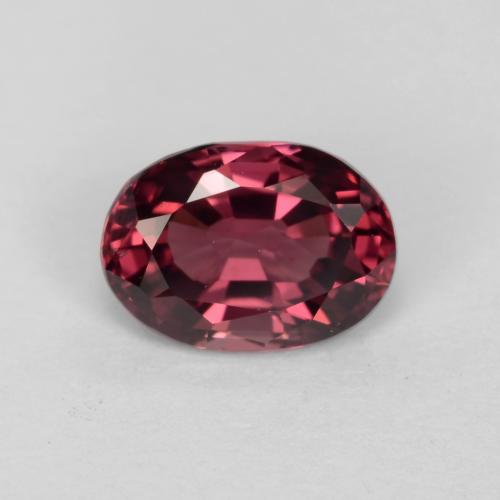 Темно-красный Родолит Гранат Камень - 1ct Фасетный Овал (ID: 540648)