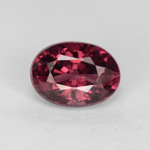 rötlich-lila Rhodolit-Granat Edelstein - 1.2ct Oval facettiert (ID: 540652)