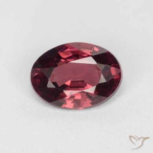 0.97 ct Oval Cut Rhodolite Garnet, 7 x 5.1 mm From Mozambique, Photo A