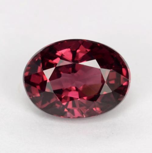 dunkelrot Rhodolit-Granat Edelstein - 1.3ct Oval facettiert (ID: 540906)
