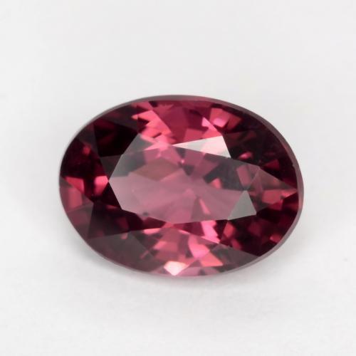 1.09 ct Purple Rhodolite Garnet Stone, Natural Rhodolite Garnet in Oval Facet Shape for Sale