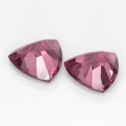 Rhodolite Garnet Gemstones in 5 x 5 mm (calibrated) Size for Sale, Rhodolite Garnet Stones in Pinkish Purple Color