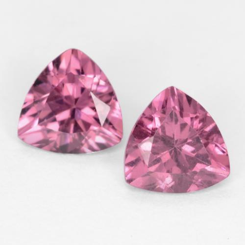1.09 ctw Purple Rhodolite Garnet Gemstones, Rhodolite Garnet Gems in Trillion Facet Shape for Sale.