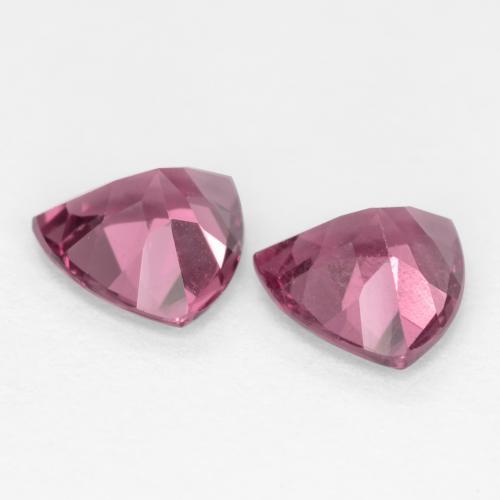 Rhodolite Garnet Gemstones in 5.2 x 5.2 mm Size for Sale, Rhodolite Garnet Stones in Pinkish Purple Color