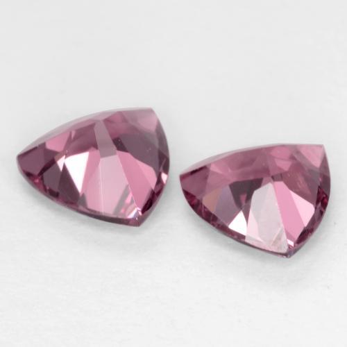 Rhodolite Garnet Gemstones in 5.2 x 5.2 mm Size for Sale, Rhodolite Garnet Stones in Medium Purple Color