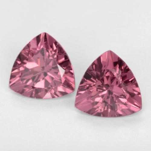 Dark Magenta-Pink Rhodolite Garnet Gem - 0.5ct Trillion Facet (ID: 548070)