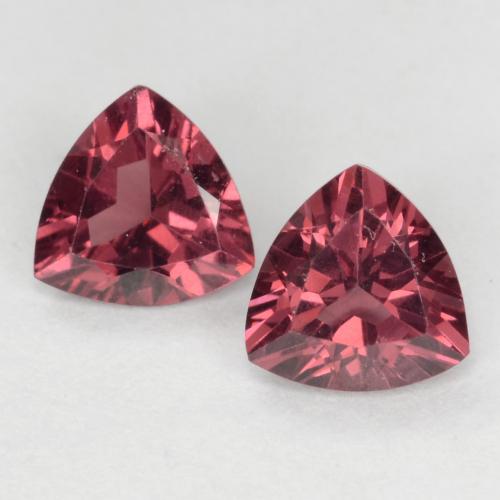 Purple-Red Tone Rhodolit-Granat Edelstein - 0.5ct Trillantschliff (ID: 550631)