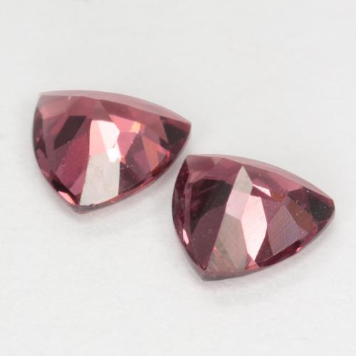 Rhodolite Garnet Gemstones in 5.3 x 5.2 mm Size for Sale, Rhodolite Garnet Stones in Dark Red Color