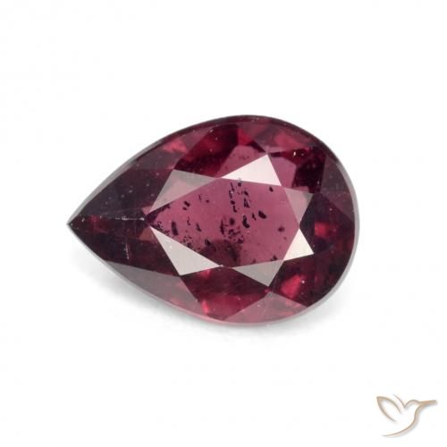 Pourpre-Rouge Grenat Rhodolite gemme - 1.5ct Poire facette (ID: 550719)