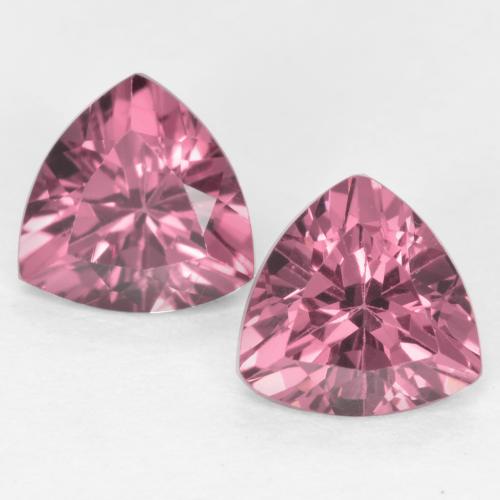 Deep Lavender Родолит Гранат Камень - 0.6ct Огранка Триллион Фасетная (ID: 554306)