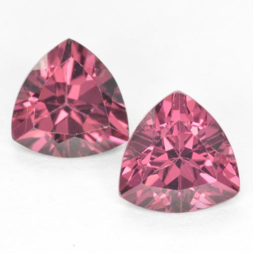 Magenta-Pink Rhodolite Garnet Gem - 0.5ct Trillion Facet (ID: 554312)