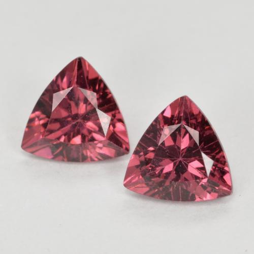 Púrpura rojizo Granate Rodolita Gema - 0.5ct Forma trillón (ID: 555422)