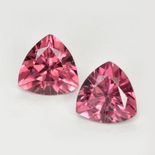 Красновато-пурпурный Родолит Гранат Камень - 0.5ct Огранка Триллион Фасетная (ID: 555426)