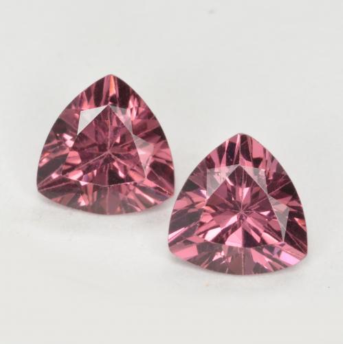 Reddish Purple Rhodolite Garnet Gem - 0.5ct Trillion Facet (ID: 555429)