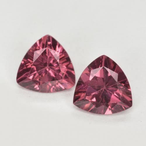 Deep Magenta Rhodolite Garnet Gem - 0.5ct Trillion Facet (ID: 555431)