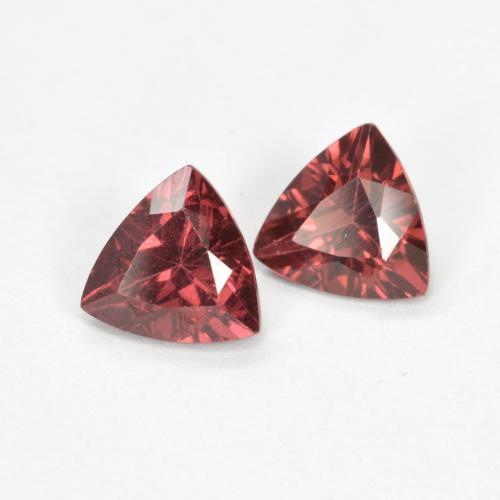 1.02 ctw Red Rhodolite Garnet Stones, Natural Rhodolite Garnet in Trillion Facet Shape for Sale