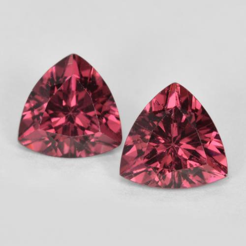 Deep Magenta Rhodolite Garnet Gem - 0.5ct Trillion Facet (ID: 560622)