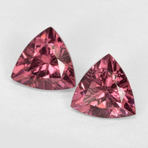 Berry Purple Родолит Гранат Камень - 0.5ct Огранка Триллион Фасетная (ID: 560624)