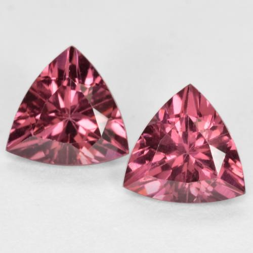 Púrpura oscuro Granate Rodolita Gema - 0.5ct Forma trillón (ID: 562099)