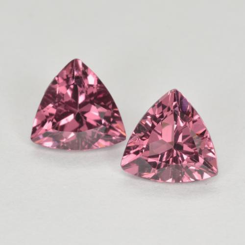 Dark Reddish Purple Rhodolite Garnet Gem - 0.5ct Trillion Facet (ID: 562454)