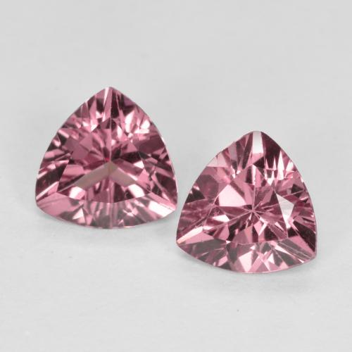 Красновато-пурпурный Родолит Гранат Камень - 0.5ct Огранка Триллион Фасетная (ID: 562458)