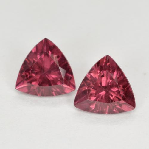 Dark Purple Rhodolite Garnet Gem - 0.5ct Trillion Facet (ID: 562463)