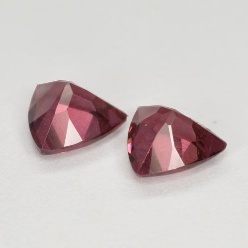 Rhodolite Garnet Gemstones in 5 x 5 mm (calibrated) Size for Sale, Rhodolite Garnet Stones in Dark Purple Color