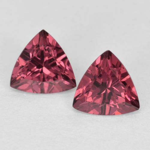 Deep Magenta Rhodolite Garnet Gem - 0.6ct Trillion Facet (ID: 562653)