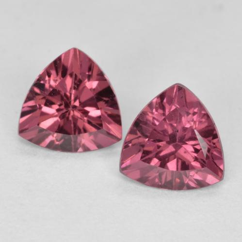 Deep Magenta Rhodolite Garnet Gem - 0.5ct Trillion Facet (ID: 562657)